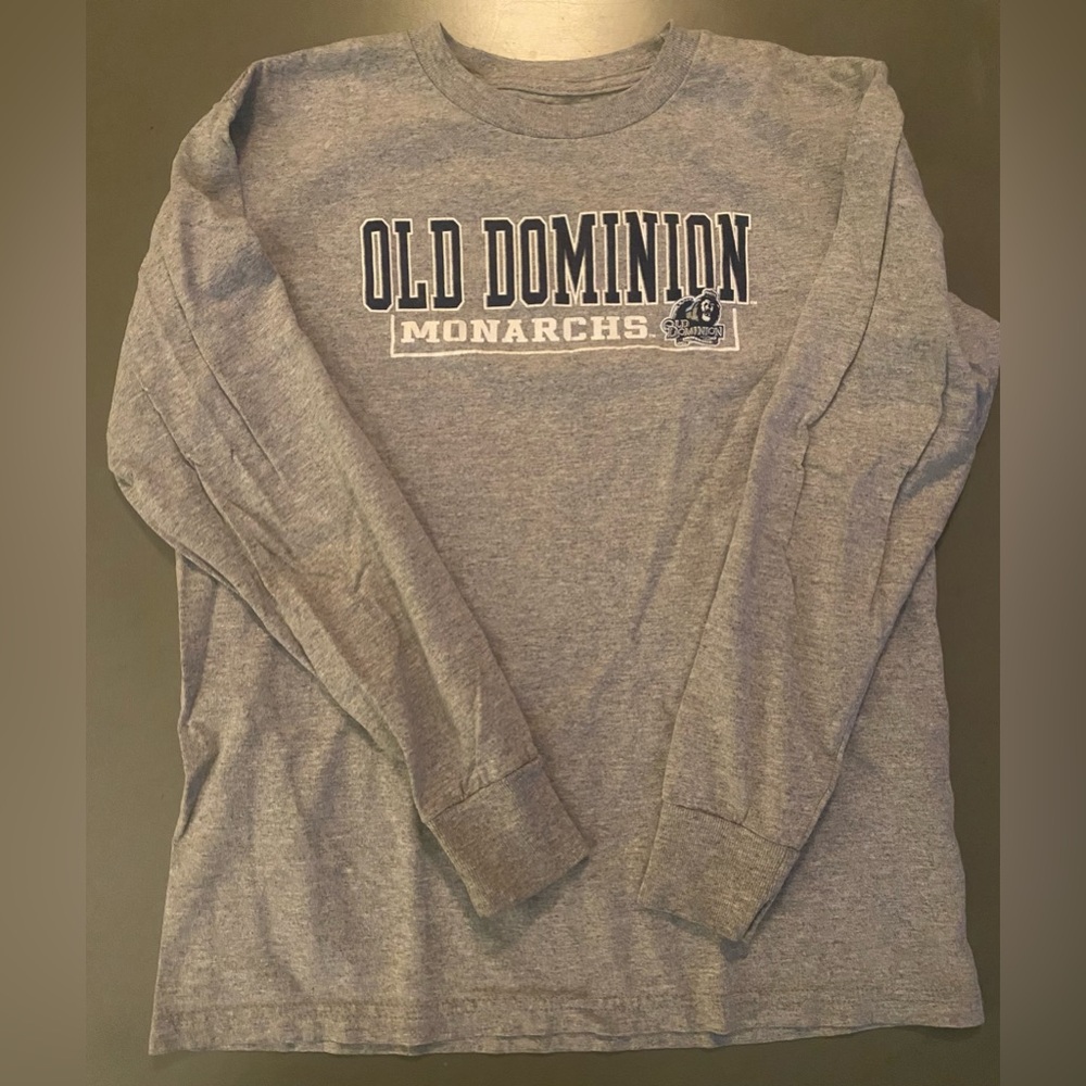 👑 Champion Gray Old Dominion Monarchs Long Sleeve Shirt 👑